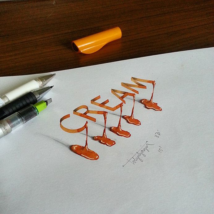 Incredible 3D Calligraphy and Lettering of Tolga Girgin