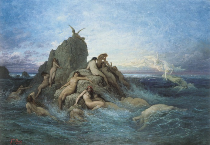 Les Oc&eacute;anides, Gustave Dor&eacute; (c.&thinsp;1860)