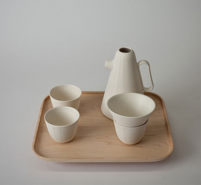 Coffee Set With a Wooden Tray by Luca Nichetto - #design, #productdesign, #industrialdesign, #objects