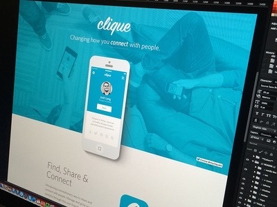 Clique Dribbble #web