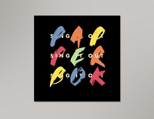 Portfolio of Luke Robertson | Papperbok – Sing It Out #luke #design #graphic #robertson #poster #typography