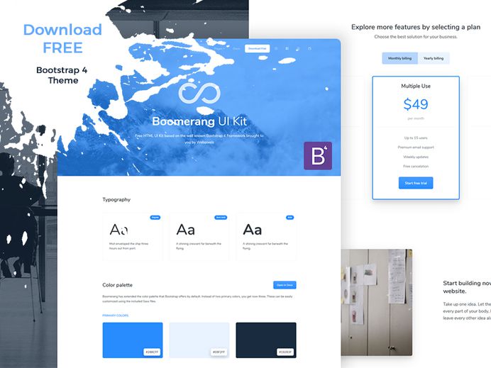 Free Blog Components for Adobe XD - PSDDD.co