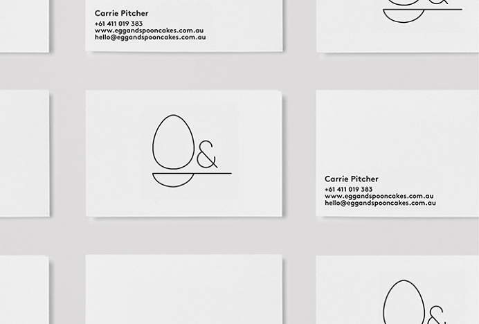 Egg & Spoon Cakes by Sophia Duhrin #business card #graphic design #stationary