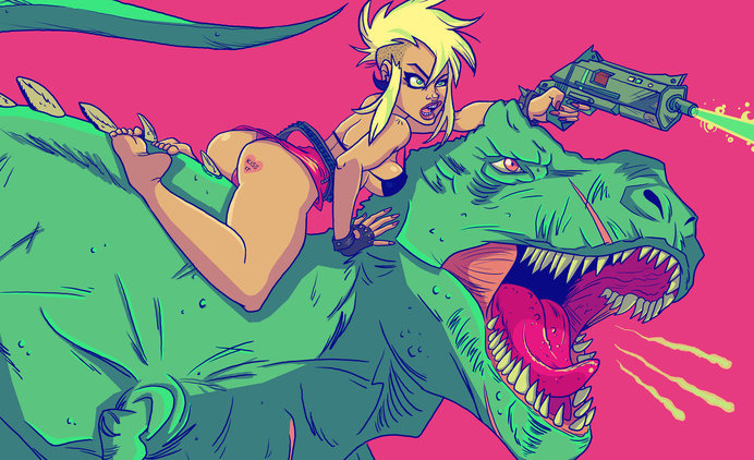 dinosaur laser battle by kayliesaurus-rex on deviantART #dinosaur #battle #laser