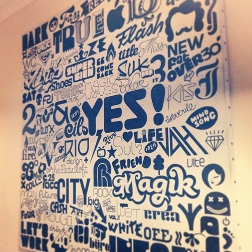 Bertrand's type painting #typography