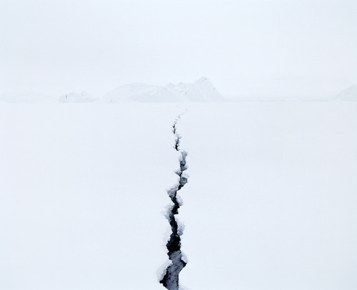 Jean de Pomereu, Fissure 2 (2008) (via metaincognita) #antarctica #snow #crack #break #photography #pole #fissure #ice #winter