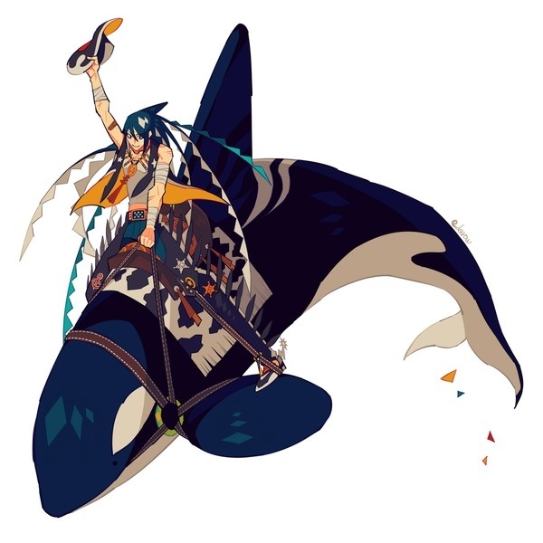 Yee Haw! by edrw on deviantART #rider #whale #edrw #killer