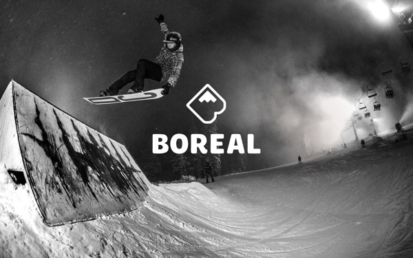 BOREAL MOUNTAIN IDENTITY & AD CAMPAIGN #logo #mountain #symbol #branding