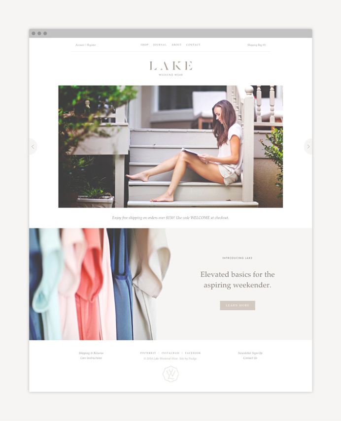 Lake by Nudge #web design #web #website