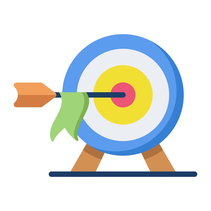 See more icon inspiration related to target, arrow, business and finance, sports and competition, seo and web, dart board, targeting, objective, darts, archery and weapons on Flaticon.