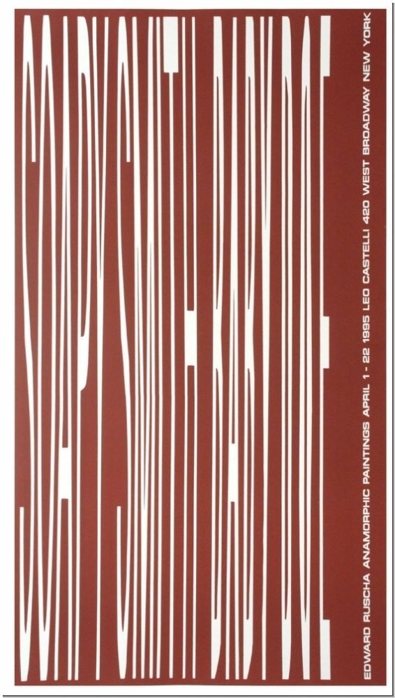 Edward Ruscha: Leo Castelli, 1995 | eBay #poster