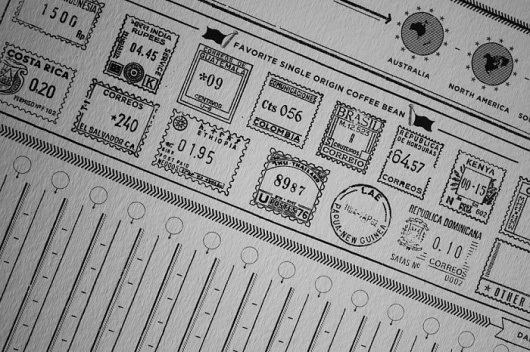 In Caffeine We Trust: Infographic Print For Tracking Your Coffee Consumption Data #infographic #design #graphic #poster #coffee #typography