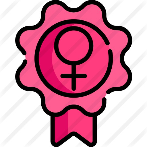 See more icon inspiration related to appreciation, feminism, miscellaneous, gender, badge, award and woman on Flaticon.