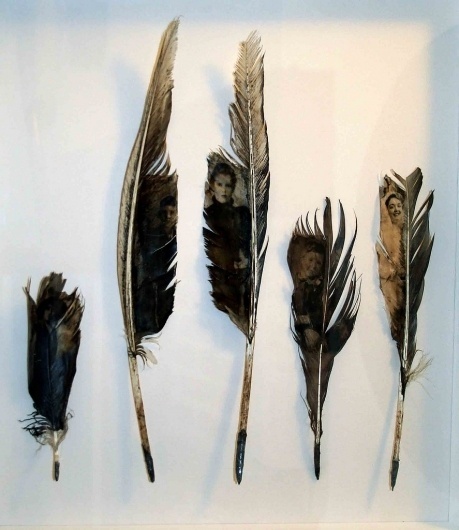Visual Confetti: currently + loving | louise richardson #portrait #painting #feathers