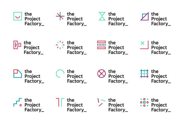 The Project Factory on Behance #logo #system #identity #dynamic