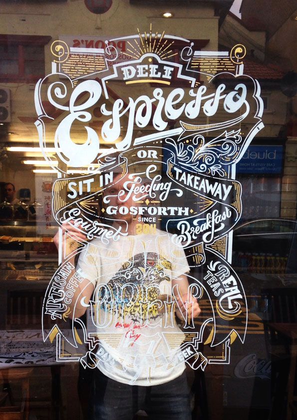Deli Espresso Window Sign