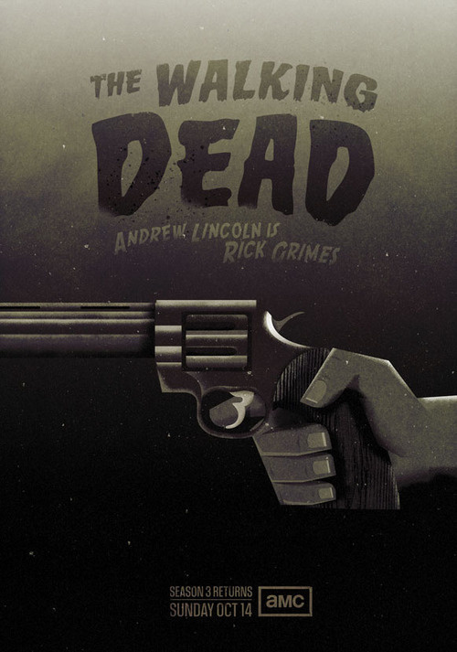 brain food:A self initiated poster for AMC networks The Walking Dead. Made byÂ Radio #type #illustration #poster