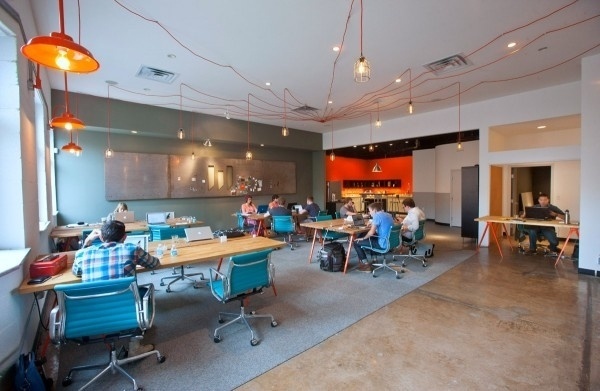 Weld coworking space and studio in Texas | jared erickson #lighting #office #workspace