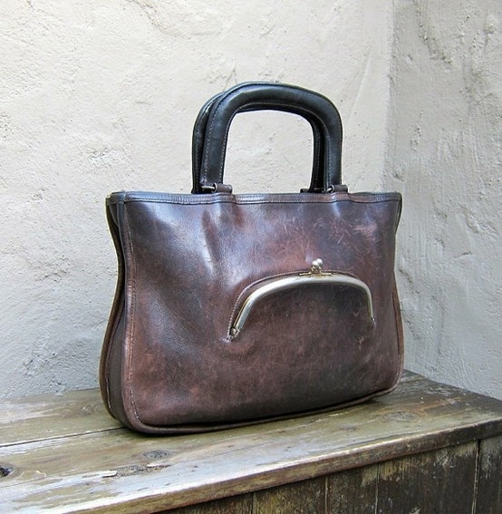 bag in bag #bag #old #brown #leather