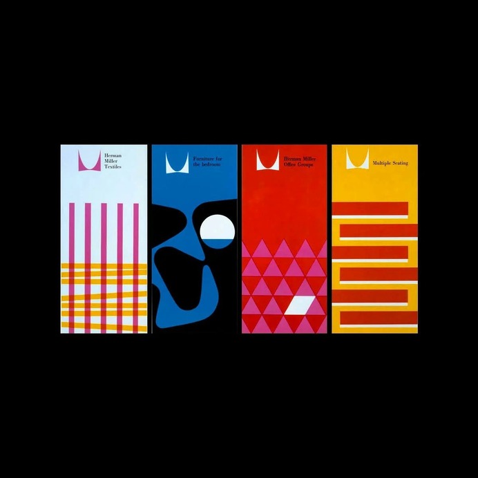 A monumental, French-curved M – The story of the Herman Miller logo.