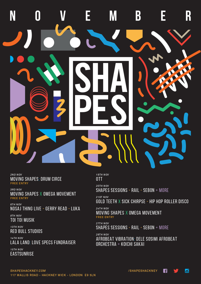 Shapes Hackney Artwork / Posters by James Kirkup