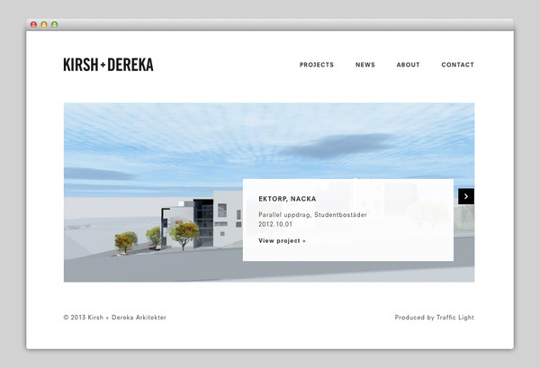 Kirsh + Dereka Arkitekter #website #layout #design #web