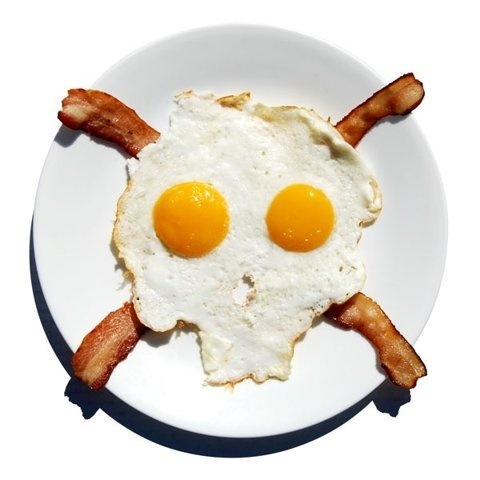 KONKAS #breakfast #eggs #bacon #and #skull