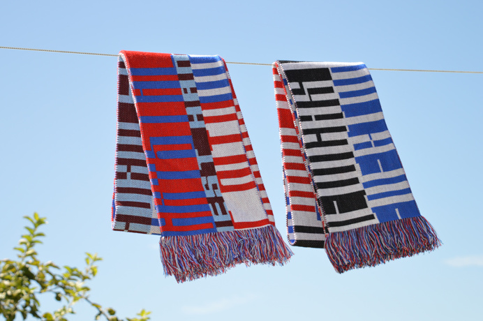 The 12th Man - Luke Dodridge #typography #design #scarf #type #typeface #football #sport