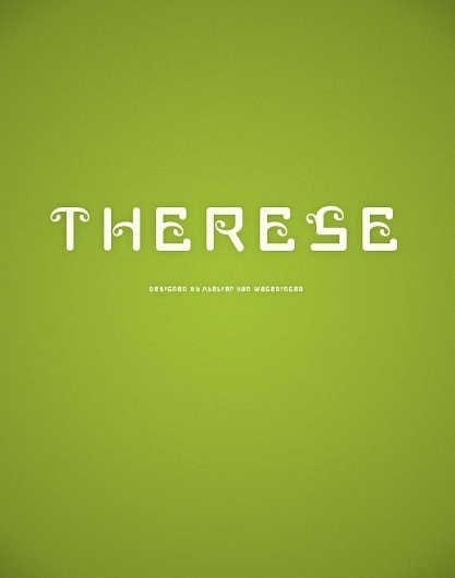 Novo Typo - Therese Quatorze #novo #design #typeface #typo #typography