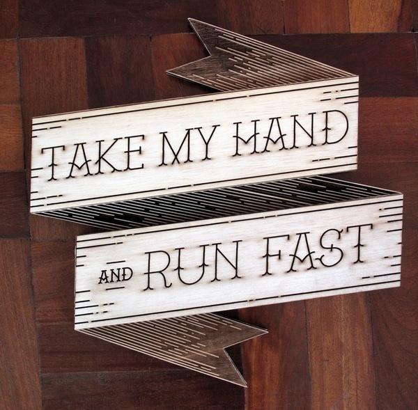 Take my Hand & Run Fast!! #type #lettering #poster #typography