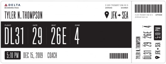 Redesigning the Boarding Pass - Journal - Boarding Pass /Â Fail #redesign #delta #boarding pass
