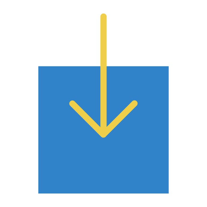 See more icon inspiration related to download, inbox, down arrow, arrows, direction, downloading, orientation, interface, multimedia option and multimedia on Flaticon.