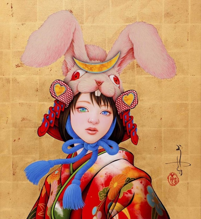 Maiko Musings: Stunning Manga Paintings by Tamura Yoshiyasu