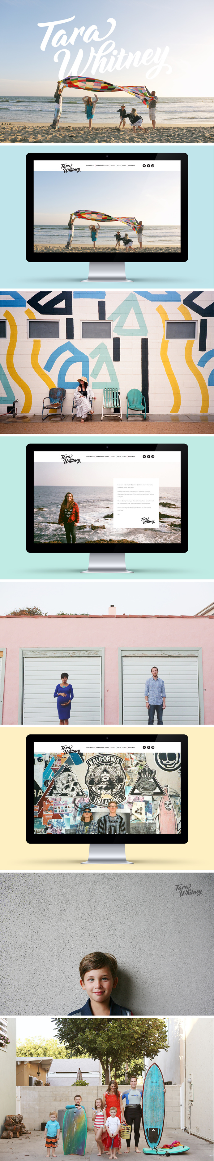 Tara Whitney Photographer Brand Identity - One Plus One Design #Brand #Identity #BrandIdentity #Branding