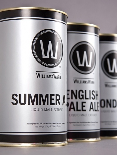 WilliamsWarn | Lovely Package #williams #silver #liquid #packagaing #warn #can