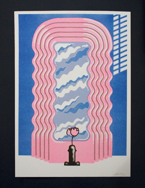 Beach London — Sexy Sottsass - Jiro Bevis riso print #risograph #riso #pink