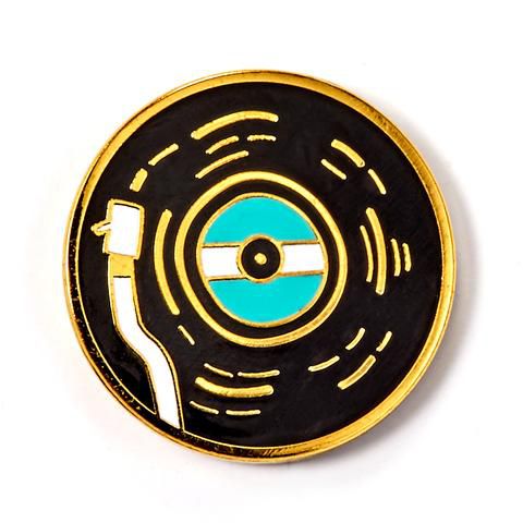 Vinyl Record Enamel Pin