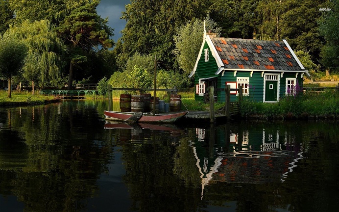 Small House on The River Side