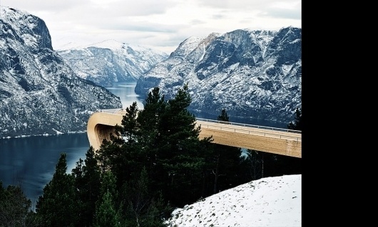 Aurland Lookout #norway #modern #landscape #nature #architecture