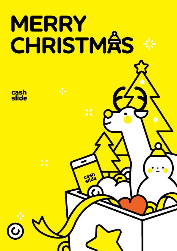 Cash Slide Merry Christmas poster