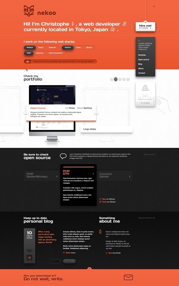 Nekoo on the Behance Network #design #web #interface #webdesign