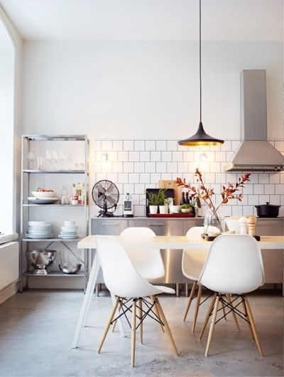 dear inspiration: third time's a charm #design #wood #furniture #interior #chair #kitchen #molded plastic #eases