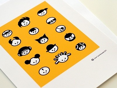 Dribbble - Tooni Heads by Jacek Bernatek #illustration #vector #icons