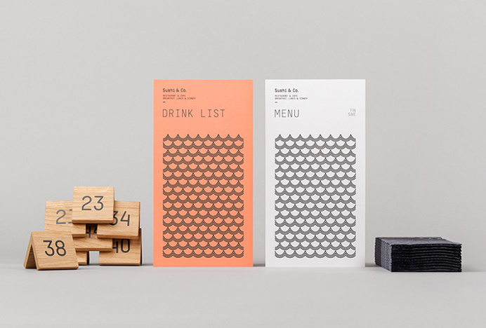Sushi & Co. by Bond #graphic design #menus #print