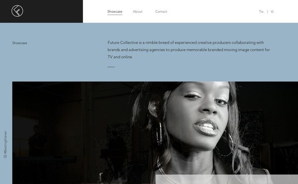 Future Collective website #minimalism #website #block #minimal #blocks #type #web #typography