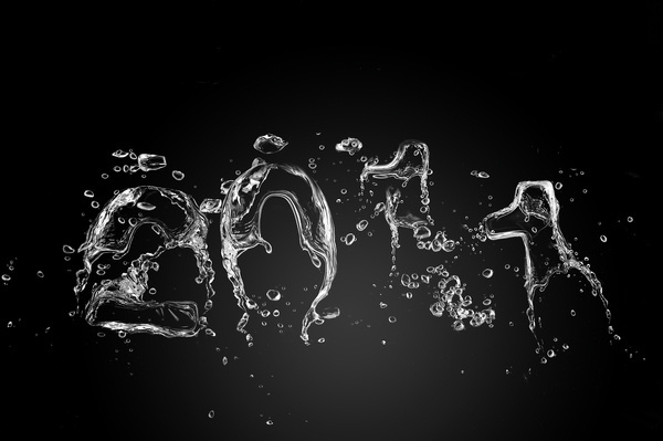 2011 Water Outline #2011 #water #illustration #numbers #dark #driks