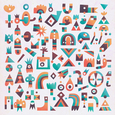 Visual Graphic Graphic Design Inspiration Blog #shapes #pattern #colours