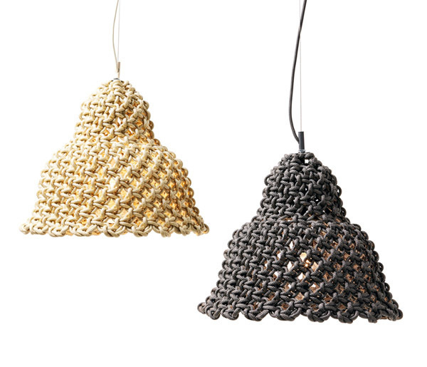 Macrame pendant lights
