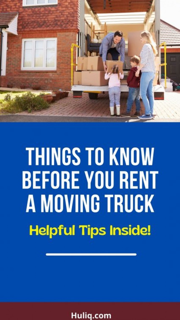What to Know Before You Rent a Moving Truck Infographic