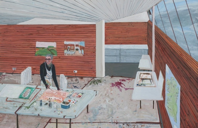 Sarah McEneaney, 'Ballinglen Studio', 2016, Tibor de Nagy